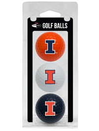 Golf Ball Set 3Pk Illinois
