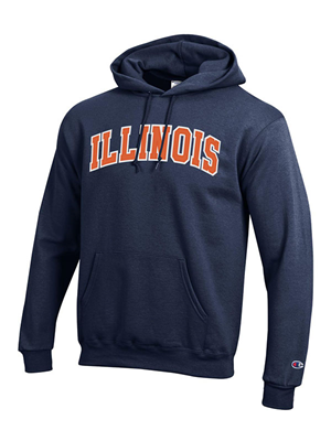 Illinois Arch Twill Powerblend Hoodie - main view