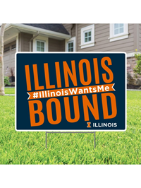 Lawn Sign Illinois Bound--Drop Ship - main view