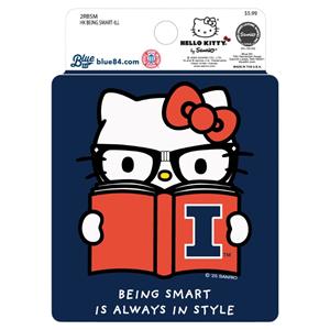 Illinois Hello Kitty Being Smart Sticker