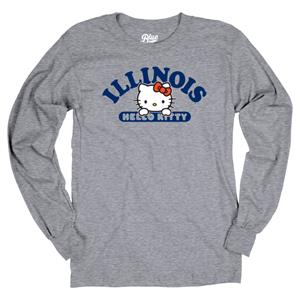 Illinois Hello Kitty Quick Look Long Sleeve T-Shirt