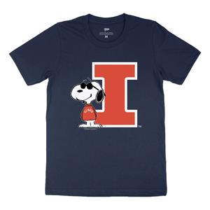 Illinois Peanuts Joe Cool College T-Shirt - main view