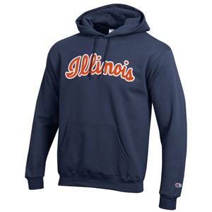 Illinois Script Wordmark Twill Hoodie - main view